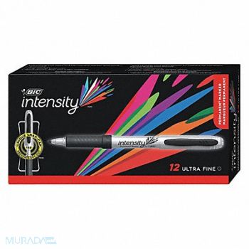 BIC Permanent Marker Black Ultra Fine PK12, 35Y055