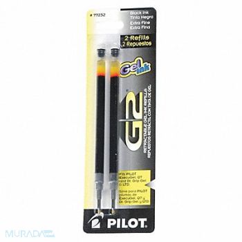 PILOT Pen Ink Refill Rollerball Black PK2, 35Y568