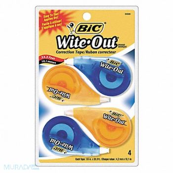 BIC Correction Tape White PK4, 35Y594