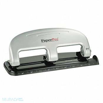 PAPERPRO Three-Hole Paper Punch 20 Sheet Blk/Slvr, 35Y604