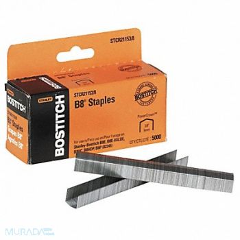 STANLEY BOSTITCH Staples 3/8 in Leg PK5000, 35Y683