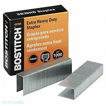 STANLEY BOSTITCH Staples Heavy Duty 3/16 in Leg PK1000, 35Y689