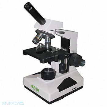 LAB SAFETY SUPPLY Microscope 4X 10X 100x Mag, 35Y980