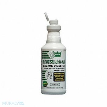 WERTH SANITARY SUPPLY Odor Waste Digester Bottle 32oz Liq PK12, 35YL18