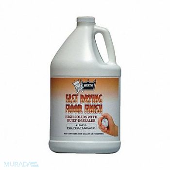 WERTH SANITARY SUPPLY Floor Finish 1 gal Jug PK4, 35YL36