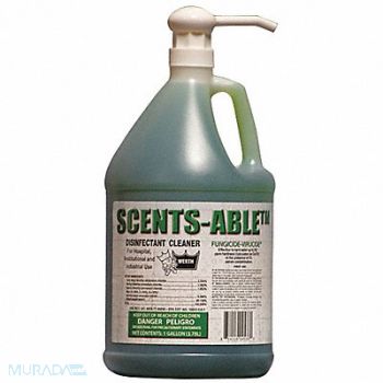 WERTH SANITARY SUPPLY Cleaner Disinfectant Unscented 1gal PK4, 35YL53