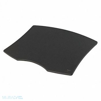 VOLLRATH Cutting Board Resin Black Contoured, 35YU55