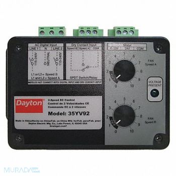 DAYTON Speed Control 2-Speed 115/230V 0.5/0.25A, 35YV92