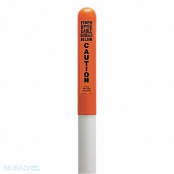 TAPCO Utility Dome Marker 66inH Orange/Blk/Wht, 35YV99
