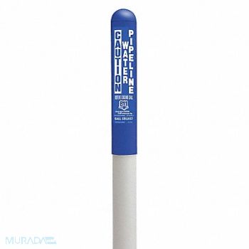 TAPCO Utility Dome Marker 66 in H Blue/White, 35YW04