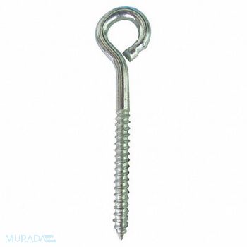 GRAINGER APPROVED Eye Wood Screw Shank D 1/4 in PK10, 35Z558