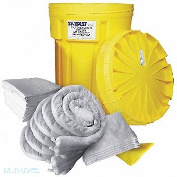 STARDUST Spill Kit Oil-Based Liquids Yellow, 35Z767