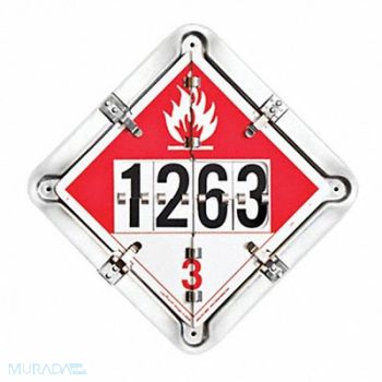 LABELMASTER Full Frame Flip Placard Holder 13-1/2 H, 35ZG76