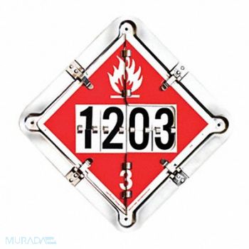 LABELMASTER Full Frame Flip Placard Holder 13-1/2 H, 35ZG78