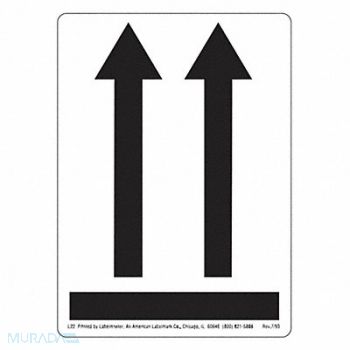 LABELMASTER Instructional Label Arrows PK500, 35ZL29