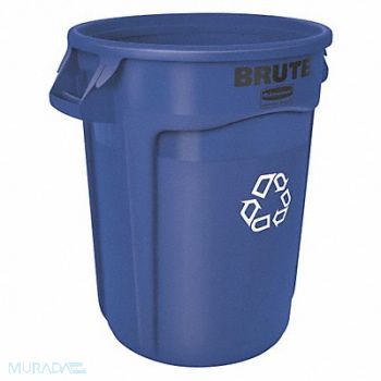 RUBBERMAID COMMERCIAL PRODUCTS Recycling Receptacle Blue 20 gal., 35ZU65