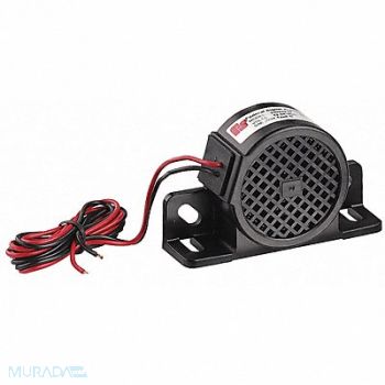 FEDERAL SIGNAL Back Up Alarm 102dB 12 to 24VDC Black, 35ZX63