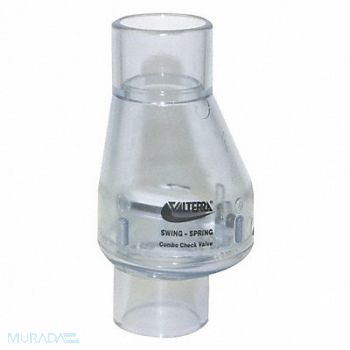 VALTERRA Spring Swing Check Valve PVC 1 Slip, 35ZY70