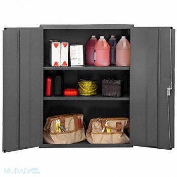 DURHAM MFG Storage Cabinet 48 x36 x18 Gray 2Shlv, 3NYK9
