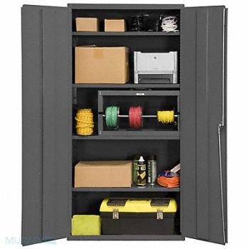 DURHAM MFG Storage Cabinet 84 x36 x18 Gray 4Shlv, 3NYL4