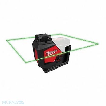 MILWAUKEE Single Plane Laser Green Range 165 ft, 801NE5