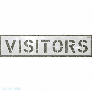 C.H. HANSON Stencil Visitors 12 x 9 In., 36A402
