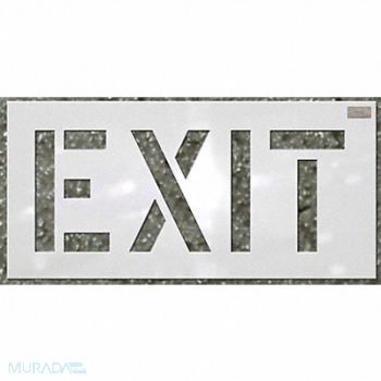 C.H. HANSON Stencil Exit 24 x 12 In., 36A415