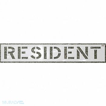 C.H. HANSON Stencil Resident 12 x 9 In., 36A455