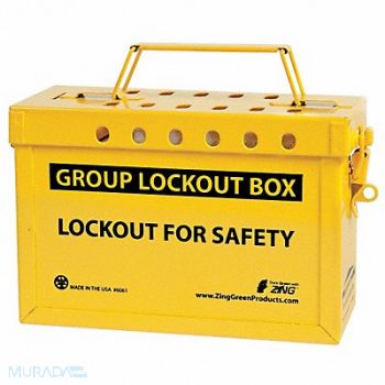 ZING Group Lockout Box 13 Locks Max Yellow, 36D366