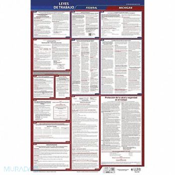 JJ KELLER Labor Law Poster Fed/STA MN SP 26inH 3yr, 36ET24