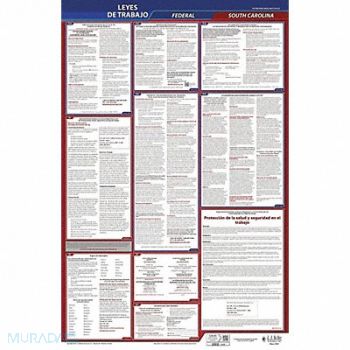 JJ KELLER Labor Law Poster Fed/STA SC SP 26inH 3yr, 36ET42