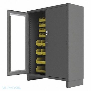 DURHAM MFG K4875 Bin Cabinet 78 x60 x24 Gray 54YlwBns, 36EZ31
