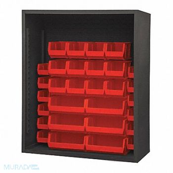 DURHAM MFG Bin Cabinet Louvered 60 H 48 W 24 D, 36FA71
