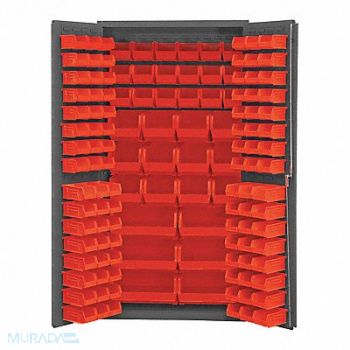 DURHAM MFG K4889 Bin Cabinet 72 x36 x24 Gray 132RedBns, 36FA96