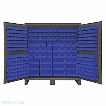 DURHAM MFG K4906 Bin Cabinet 78 x72 x24 Gray 240BlueBns, 36FC73