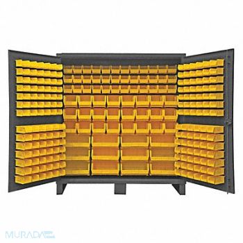 DURHAM MFG K4906 Bin Cabinet 78 x72 x24 Gray 240YlwBns, 36FC74