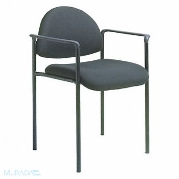 GRAINGER APPROVED Guest Chair 30-1/4 in H Black, 36FK03