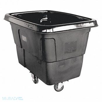 GRAINGER APPROVED Cube Truck MDPE Black 8.0 cu ft., 36FK89