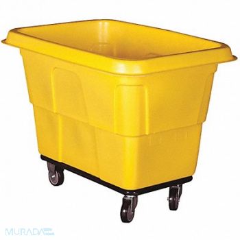 GRAINGER APPROVED Cube Truck MDPE Yellow 16.0 cu ft., 36FL25
