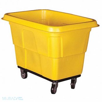 GRAINGER APPROVED Cube Truck MDPE Yellow 27.0 cu ft., 36FL39