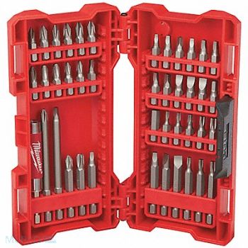 MILWAUKEE Screwdriver Bit Set 42 Pieces 1/4 Shank, 36FX65