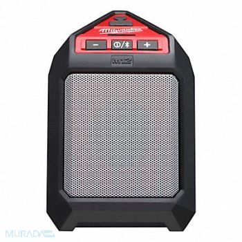MILWAUKEE Wireless Jobsite Speaker Cordless Aux, 36GA16