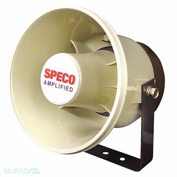 SPECO TECHNOLOGIES PA Horn Weatherproof 20W 6 In., 36H458