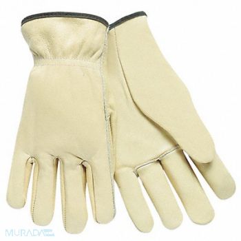 MCR SAFETY H5447 Leather Gloves Cream 2XL PR, 36H981