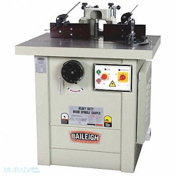 BAILEIGH INDUSTRIAL Wood Spindle Shaper Corded 220V, 36HZ74
