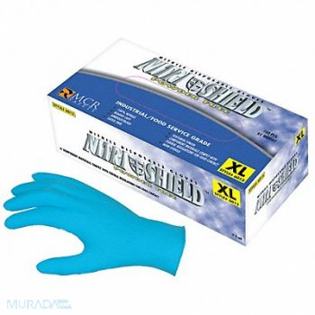 MCR SAFETY Disposable Gloves Nitrile 2XL PK100, 36J016