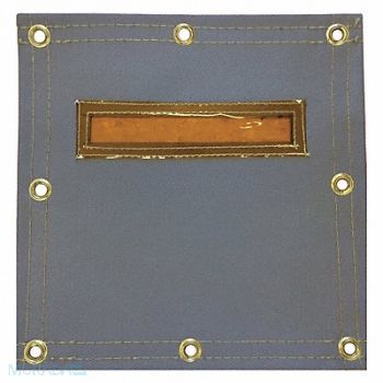 HI TEMP Welding Curtain with Window 6ft H 6 ft W, 36J649