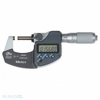 MITUTOYO Mic 0-1/0-25.4mm Friction NIST Case, 36J715