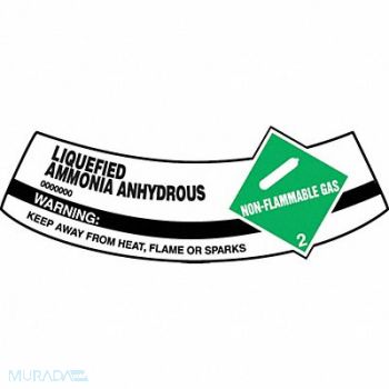 ACCUFORM Cylinder Label 2 inx5 1/4 in Vinyl, 36J772