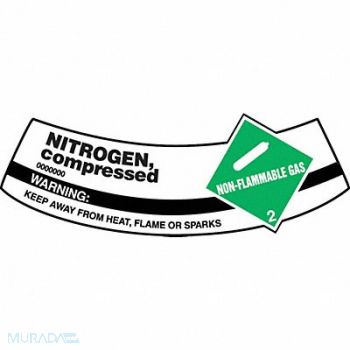 ACCUFORM Cylinder Label 2 inx5 1/4 in Vinyl, 36J773